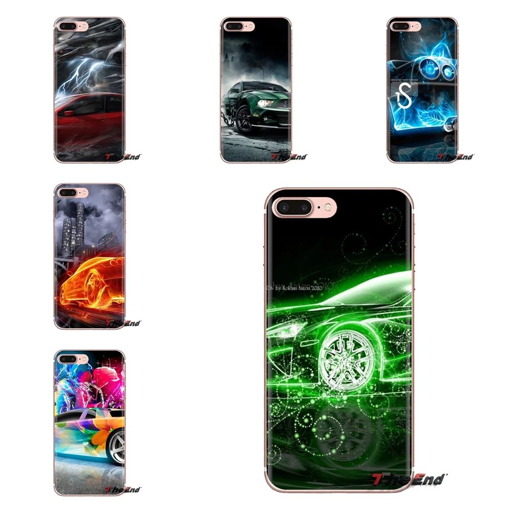 Abstract Car For Xiaomi Mi6 Mi 6 A1 Max Mix 2 5X 6X Redmi Note 5 5A 4X 4A A4 4 3 Plus Pro Transparent Soft Cases Covers |