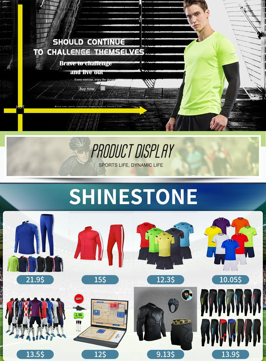 Shinestone взрослый вратарь Джерси набор с длинным рукавом Униформа дышащий вратарь губка защита тренировка футбола Джерси костюм