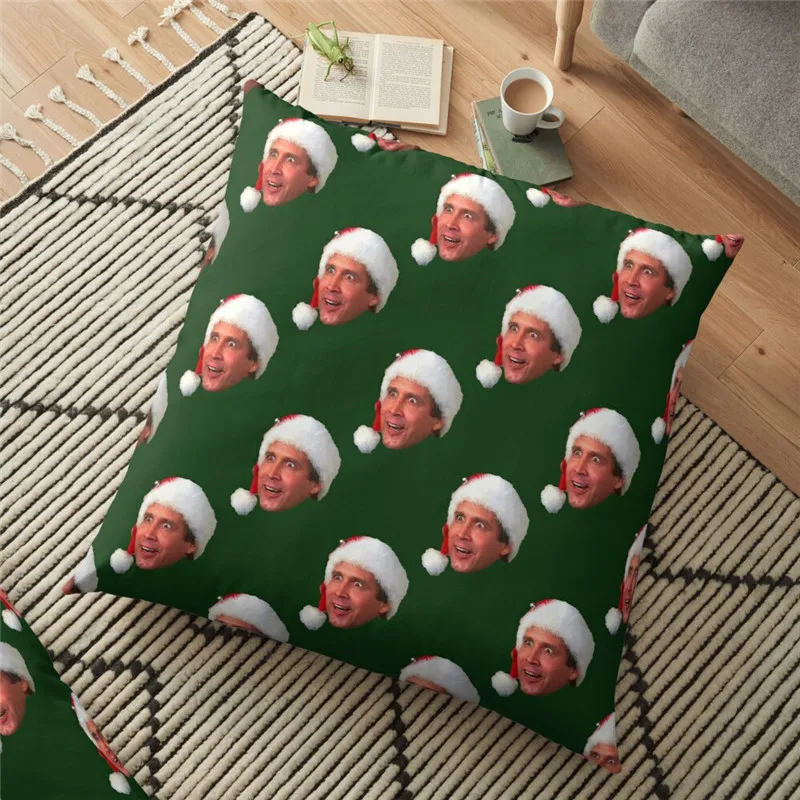 

Merry Christmas Cushion Cover Fixed the Newel Printed 45*45cm Christmas Pillowcase Gifts Xmas Cushion Decorative for home 2022