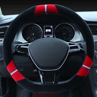 d shape car steering wheel cover for vw sharan passat caddy touran tiguan 2015 2021 teramont atlas t roc t cross 2017 2021