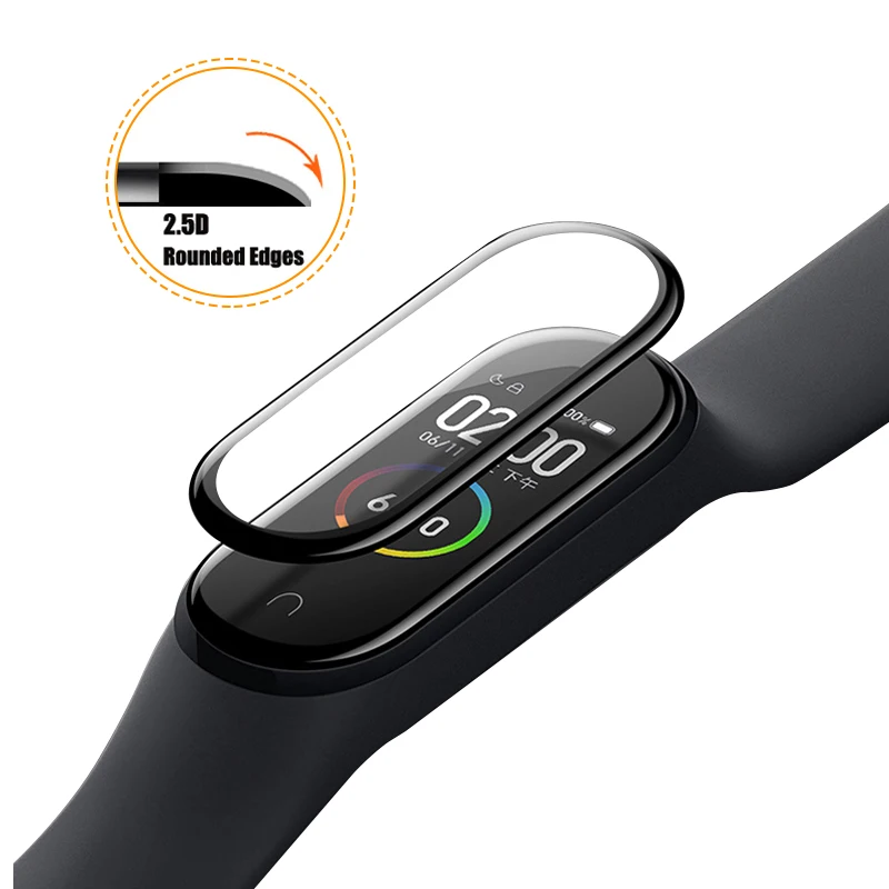 Защитная пленка для Xiaomi mi Band 4 Защитная мягкая пленка для mi Band 4 аксессуары для браслетов 2.5D полное покрытие
