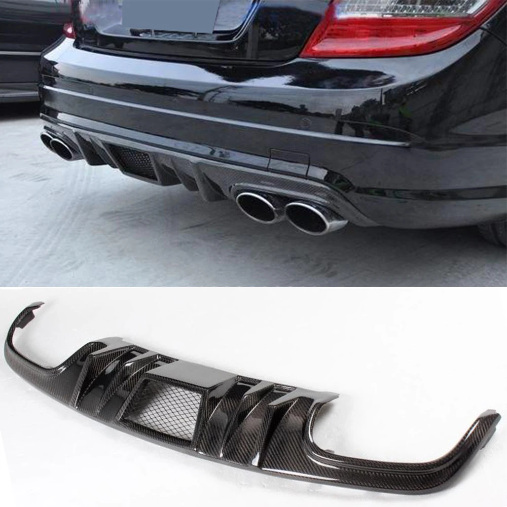 Диффузор для заднего бампера класса C спойлер Mercedes Benz W204 C63 AMG Sedan 4 Door 2008 2011
