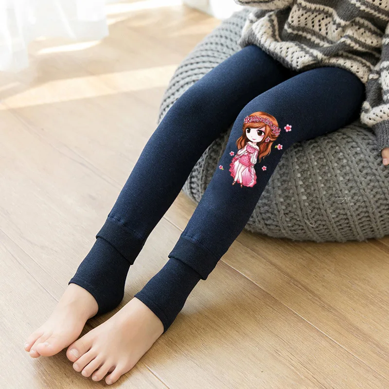 2019 г. осенне зимние леггинсы для девочек Одежда детей хлопковые бархатные штаны с