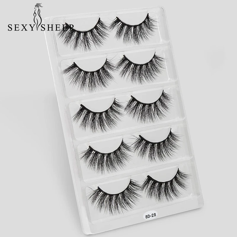 5 пар 3D ресниц Мягкие Накладные ресницы пушистые тонкие для наращивания