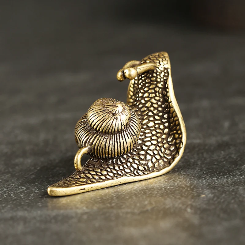 Винтажный медный мини брелок с орнаментом в виде улитки медные украшения