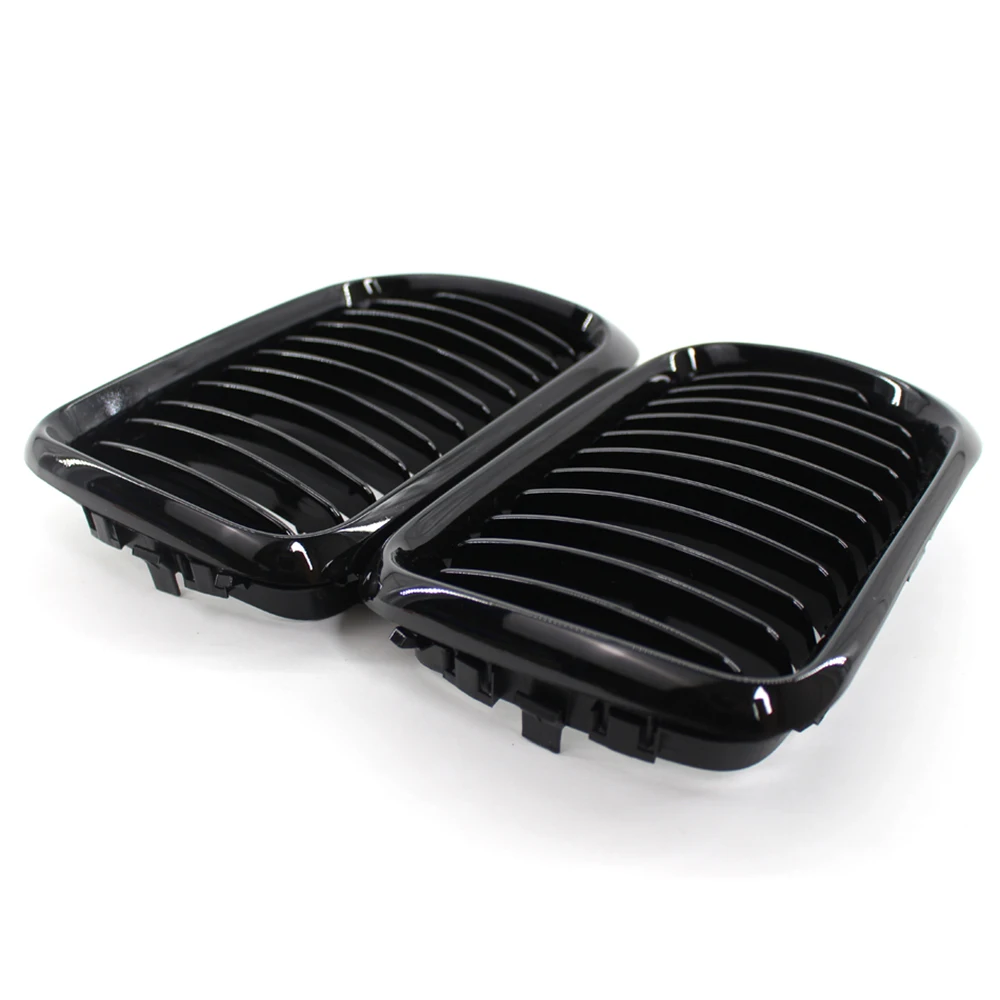 Комплект из 2 предметов черный глянец передний бампер капот ноздри гоночный