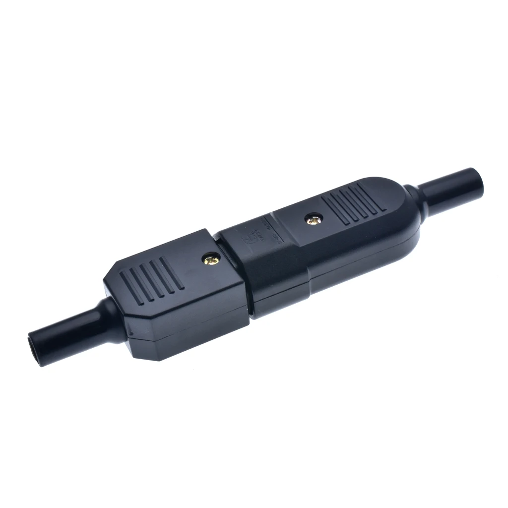 16A 250V IEC прямой кабель с разъемом для подключения к C13 C14 Женский штекер Rewirable