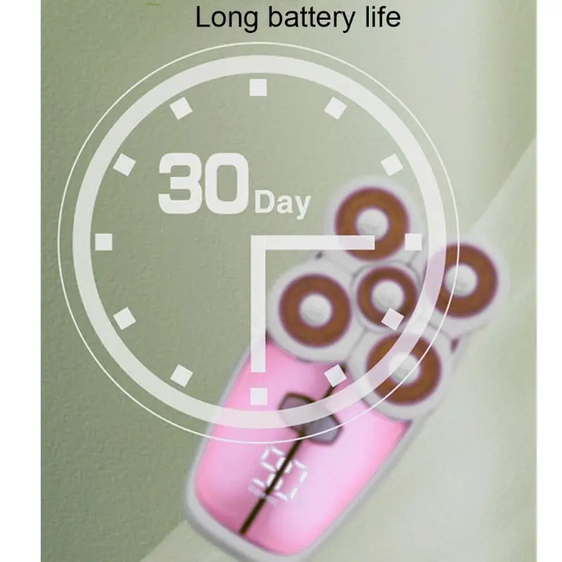 

Women Waterproof Painless Hair Remover Cordless Electric Shaver Removals Trimmer