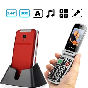 senior mobile phone with russian hebrew portuguese language and sos emergency button flip big button mobile phone for elderly free global shipping