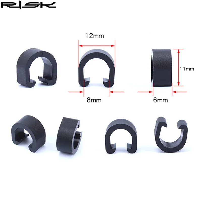 30 шт./пакет велосипед с типа пряжки Пластик Тормозная Линия тросы переключения