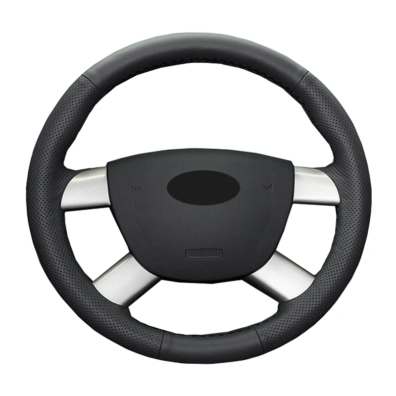 

Ручное шитье чехол рулевого колеса автомобиля Обёрточная бумага кожа замша для Ford Focus CC фокус C-Max Kuga Tourneo Connect Transit подключения авто