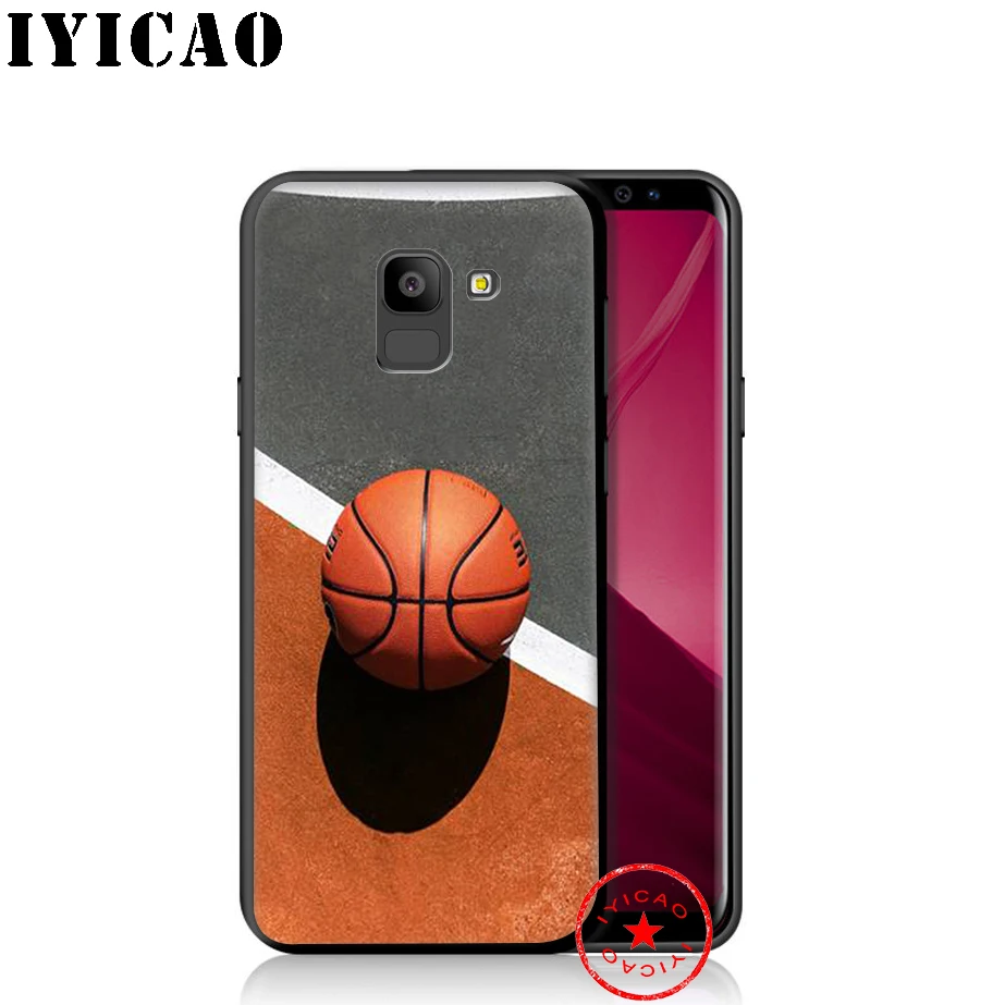 IYICAO Баскетбол Арт стрелять мягкими чехол для телефона samsung Galaxy A9 A8 A7 J6 A6 плюс 2018 A5 A3