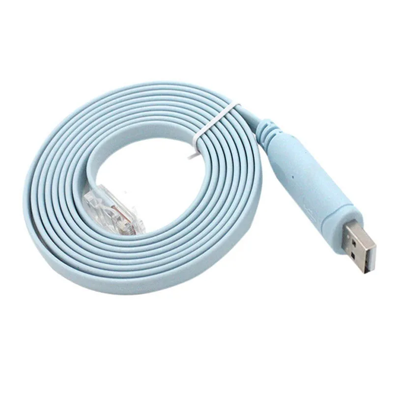 

1pc 1.8M Usb Rs232 Rj45 Serial Console Cable For Cisco H3C HP Arba 9306 Huawei Router Rollover Console Kabel