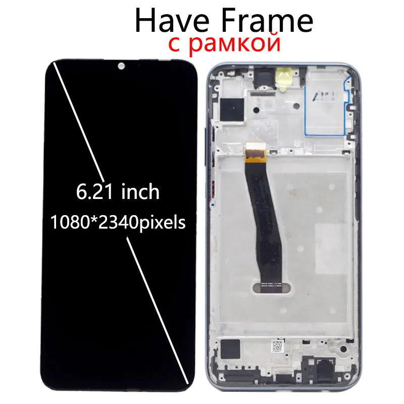 100% новый ЖК дисплей для Huawei Honor 10 Lite LCD с сенсорным экраном в сборе honor 10i HRY LX