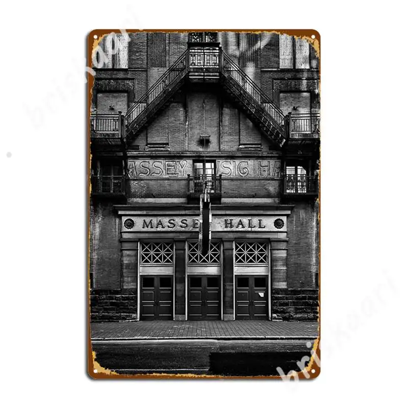 Massey Hall № 1 металлические знаки бар пещера Настенный декор для паба на заказ