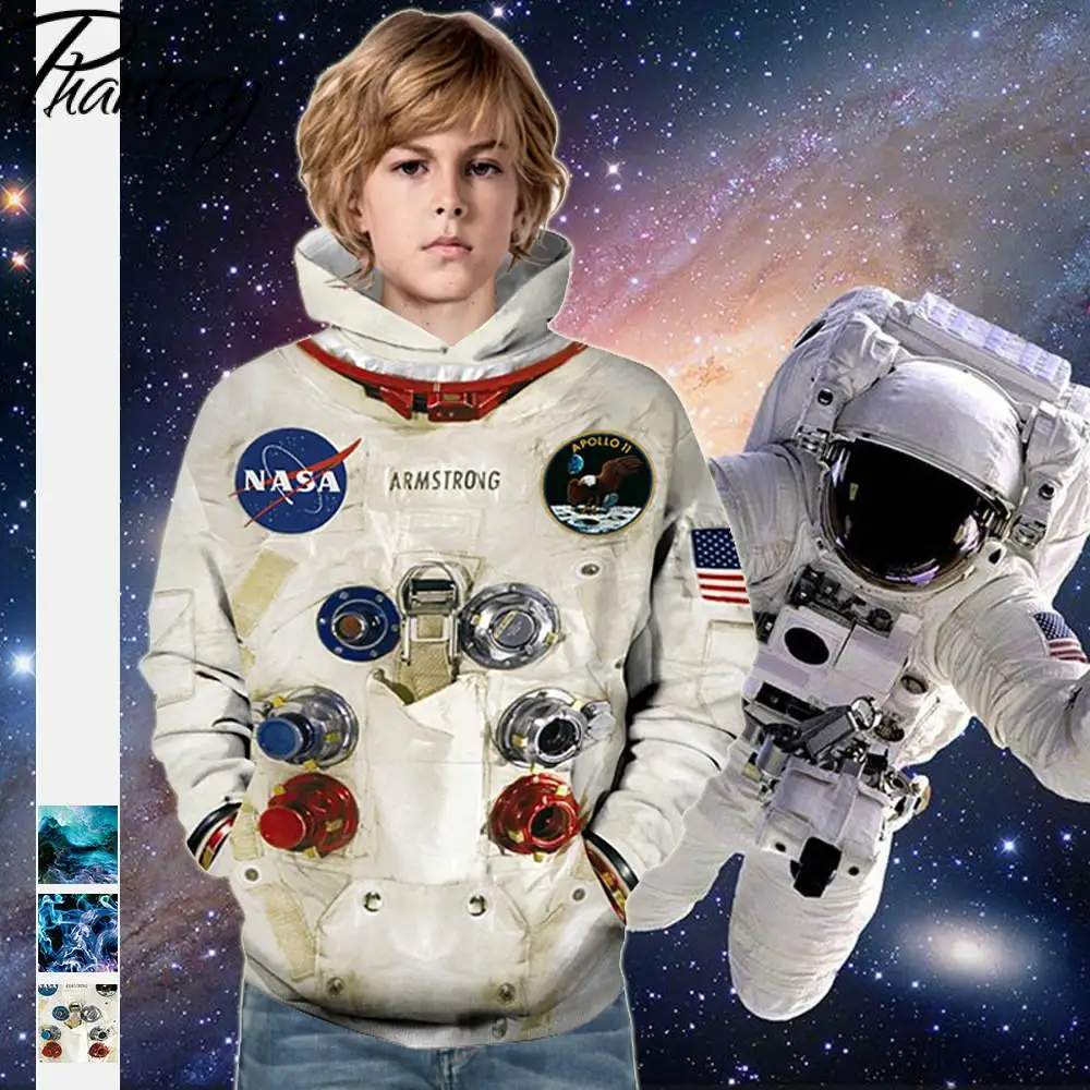 Детский пуловер с принтом звездное небо | Мужская одежда