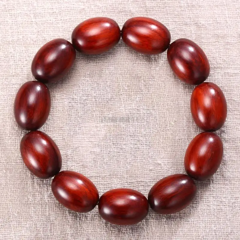 Lobular бусины из розового дерева jujube формы бочка ручной браслет Четки 1 5*20 | Красота