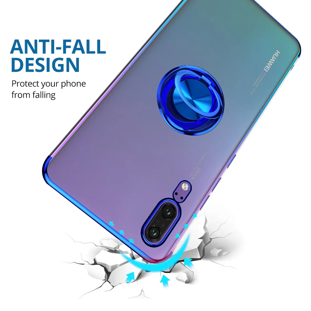 ANKNDO подставка с магнитным кольцом чехол для телефона huawei P20 P30 mate 20 петлей на палец