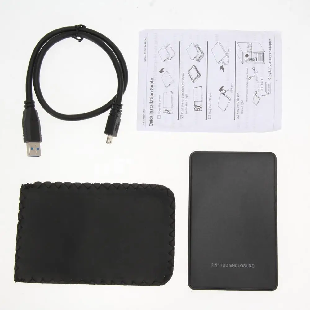 2,5 дюймов USB 3,0 SATA адаптар для жестких дисков 5 Гбит/с внешний жесткий диск USB жесткий диск sata дисков Корпус для внешнего жесткого диска ssd-бокс w/с откидной крышкой
