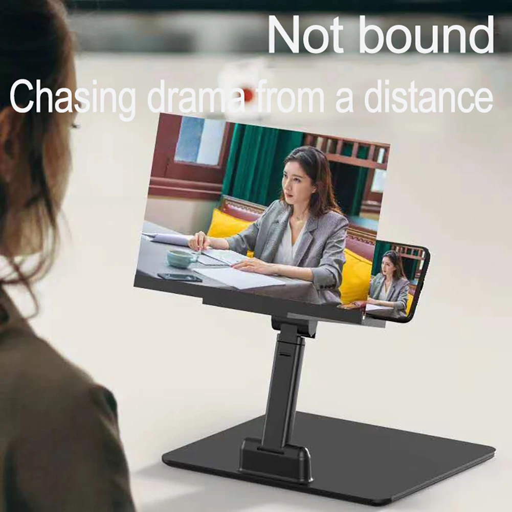 

Universal Phone Holder Base bracket 3D Folding Mobile Phone Screen Magnifier HD Video Amplifier Stand Desktop Holder Stand For P