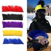 5 colors punk hair accessories for motorcycle helmet decoration party ski cycling snowboard helmets hair diy cosplay wig