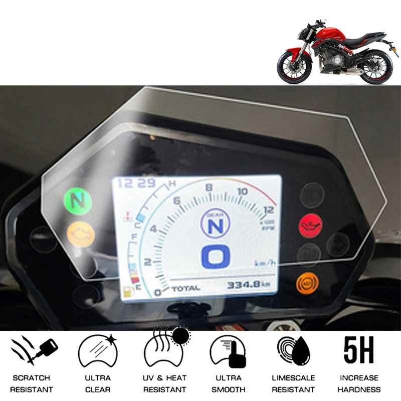 

Motorcycle Cluster Scratch Protection Film Screen Protector for Benelli 302S