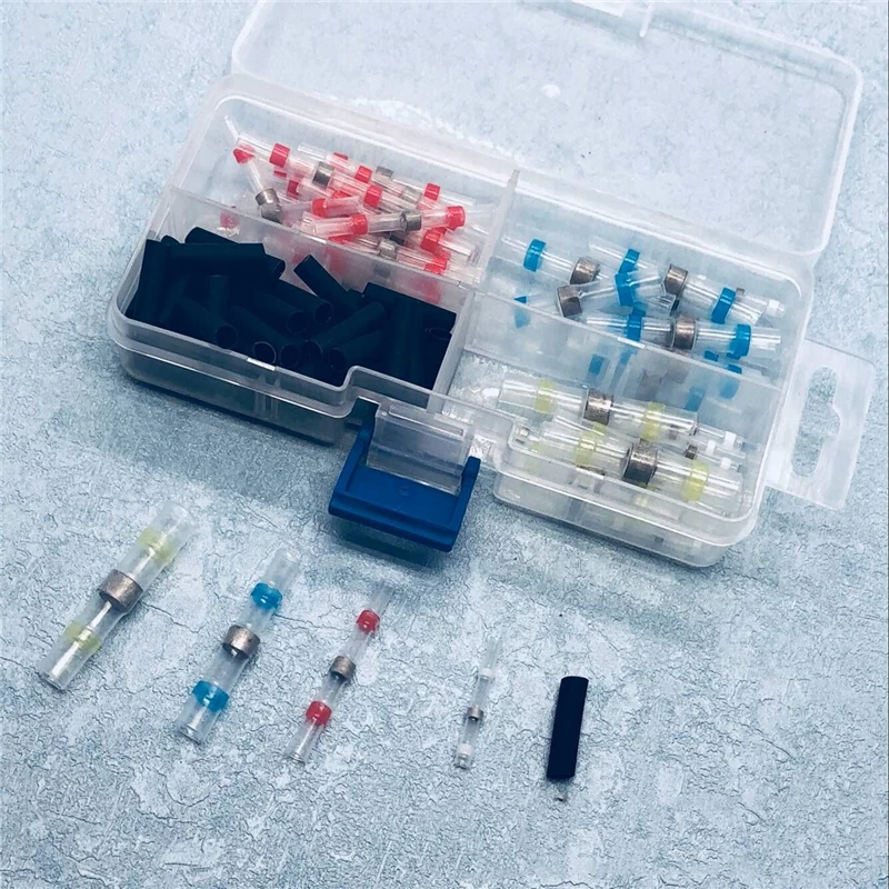 100 шт водонепроницаемое кольцо спайки термоусадочная комбинированная средняя