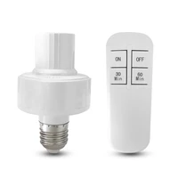 wireless remote control smart timer switch e27 to e27 lamp holder 110v 220v househome screw switch bulb room bedroom timer switc