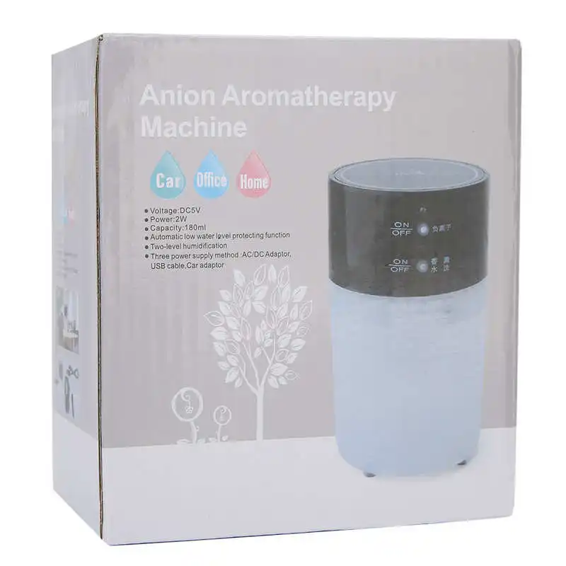 

Anion Air Purifier Odor Removal Purifier Aromatherapy Diffuser for Home Bedroom Car Use Black Domestic Delivery