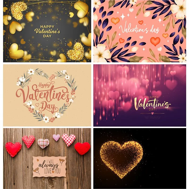 

Vinyl Custom DreamValentine Day Photography Backdrops Love Heart Rose Flower Photo Studio Props Background 21128 QRJJ-01