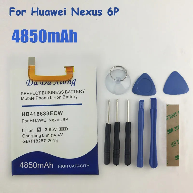Аккумулятор HB416683ECW на 4850 мА · ч для Huawei Google Ascend Nexus 6P H1511 H1512|battery for huawei|battery for4000mah