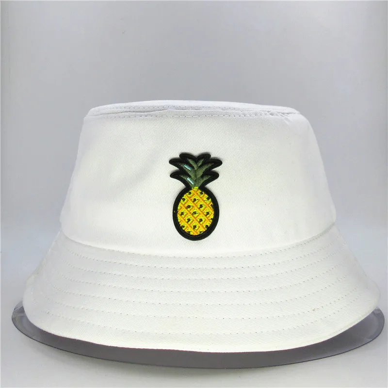 LDSLYJR хлопковая Панама с вышивкой ананаса рыбацкая шляпа уличная дорожная от