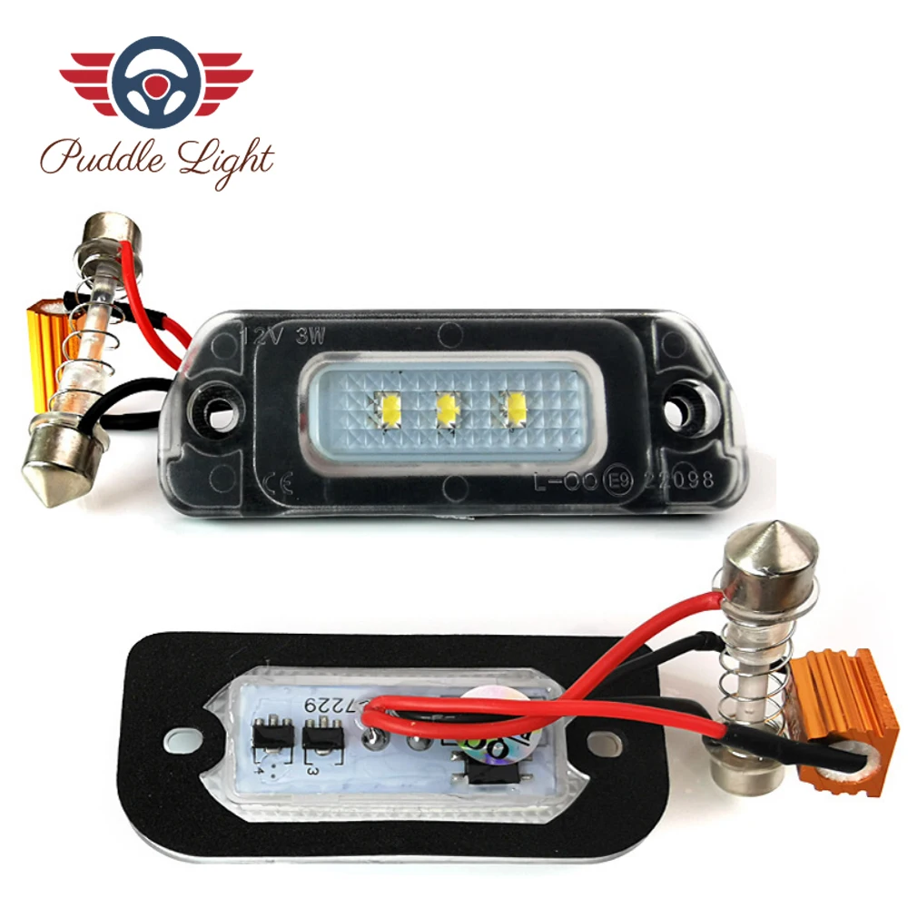 2x 3SMD CAN-bus светодиодный номерной знак светильник для Mercedes-Benz AMG W164 X164 W251 GL350 GL450 GL500 GL550 ML320 ML450 R350