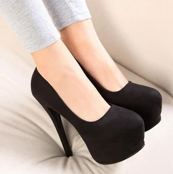 

Day High Mouth Fish Women's Shoes 15cm Super Black Sexy Fine heel Hate High heel Waterproof Platform Patent Leather