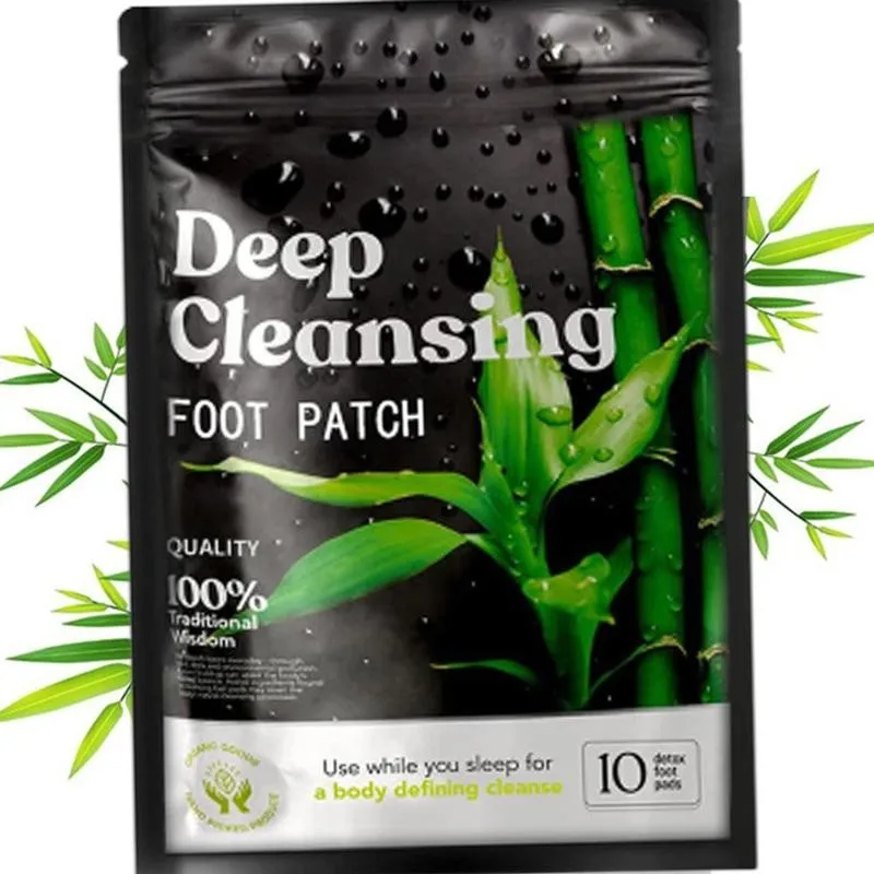 

10pcs Detox Foot Patches for Stress Relief and Deep Sleep Body Toxins Feet Slimming Cleansing Herbal Adhesive Foot Pads