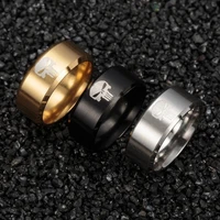 stainless steel 007 ghost ring mens ring new fashion metal ring accessory party jewelry three colors size 7 12