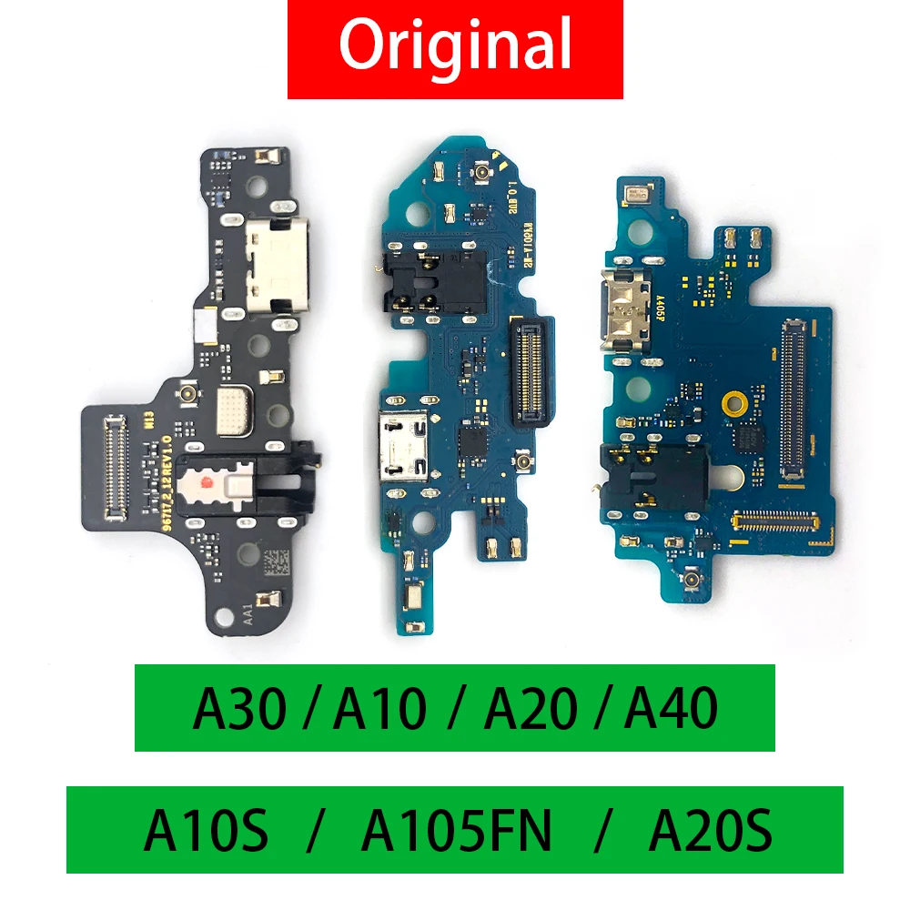 

Original Genuine New USB Charging Port Connector With Microphone Flex Cable For Samsung A10 A10S A20 A20S A21 A30 A40 A50 A105FN