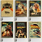 Классический постер Назад в будущее с фильмом, печать на крафтовой бумаге, ретро psoter, домашний декор, художественная живопись