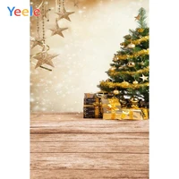 christmas tree star gift glitter wooden floor home decor backdrop photography custom photographic background for photo studio