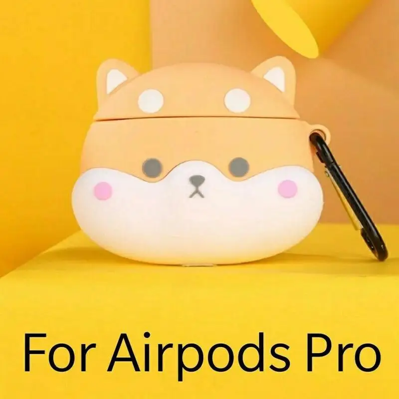 Чехол с изображением Сиба-ину для AirPods Pro силиконовый чехол Bluetooth наушников 3