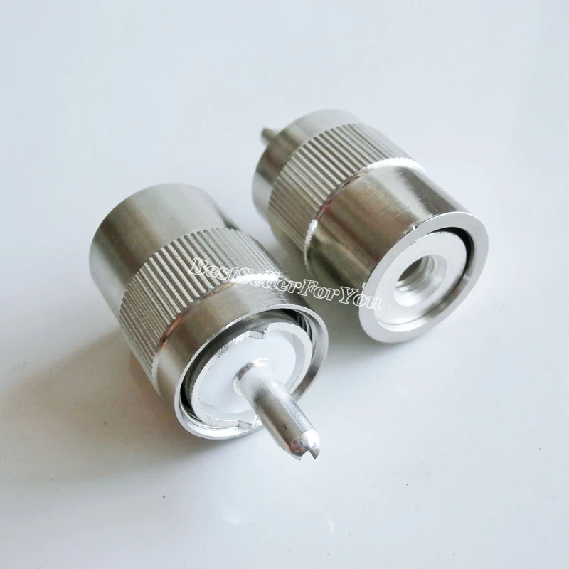 UHF штекер PL259 SO239 SO-239 разъем паяльная чаша для кабеля RG58 RG142 RG223 RG400 LMR195 50-3 латунный RF