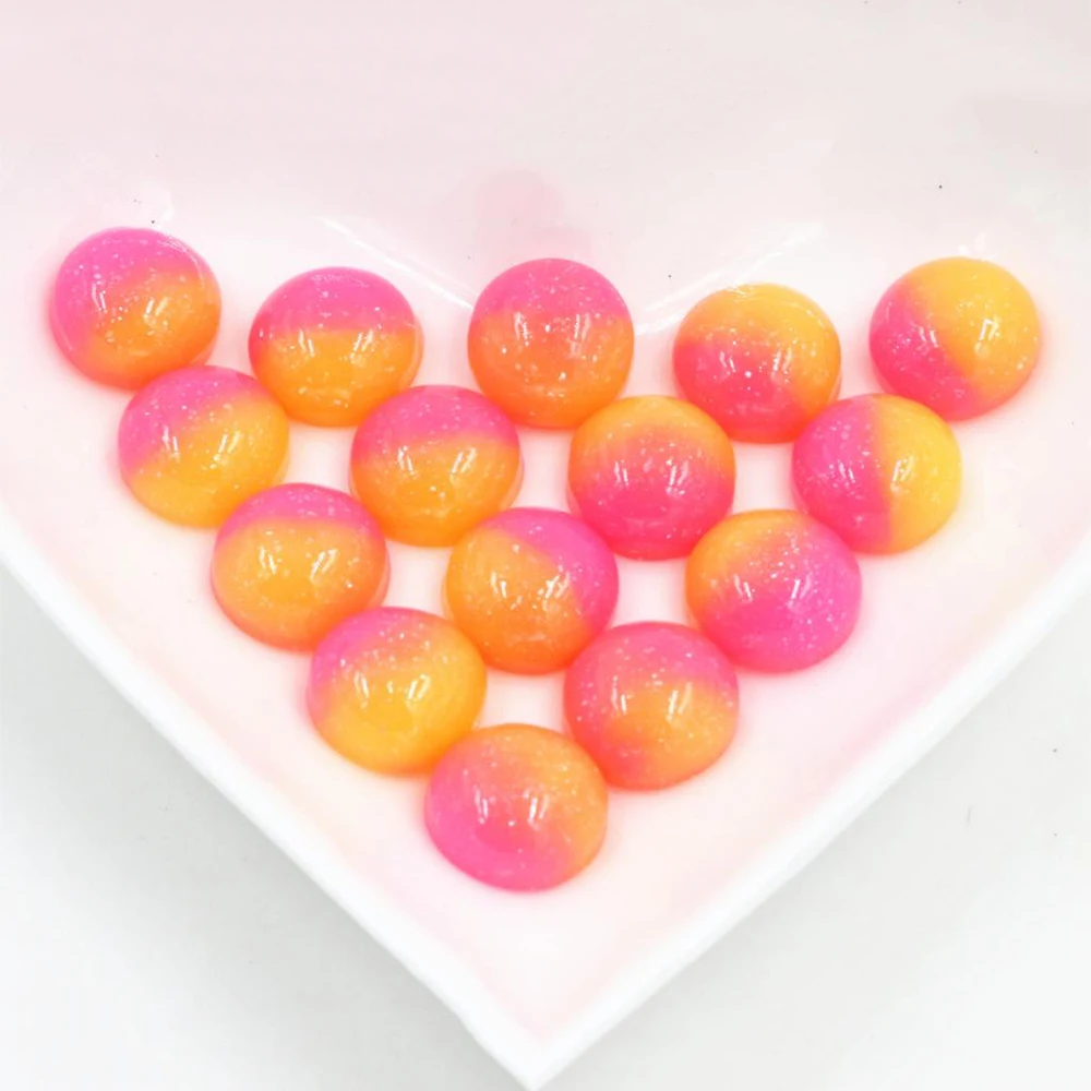 Новые модные 40 шт 12 мм Цветные яркие яркого цвета хрустальные желе серии с