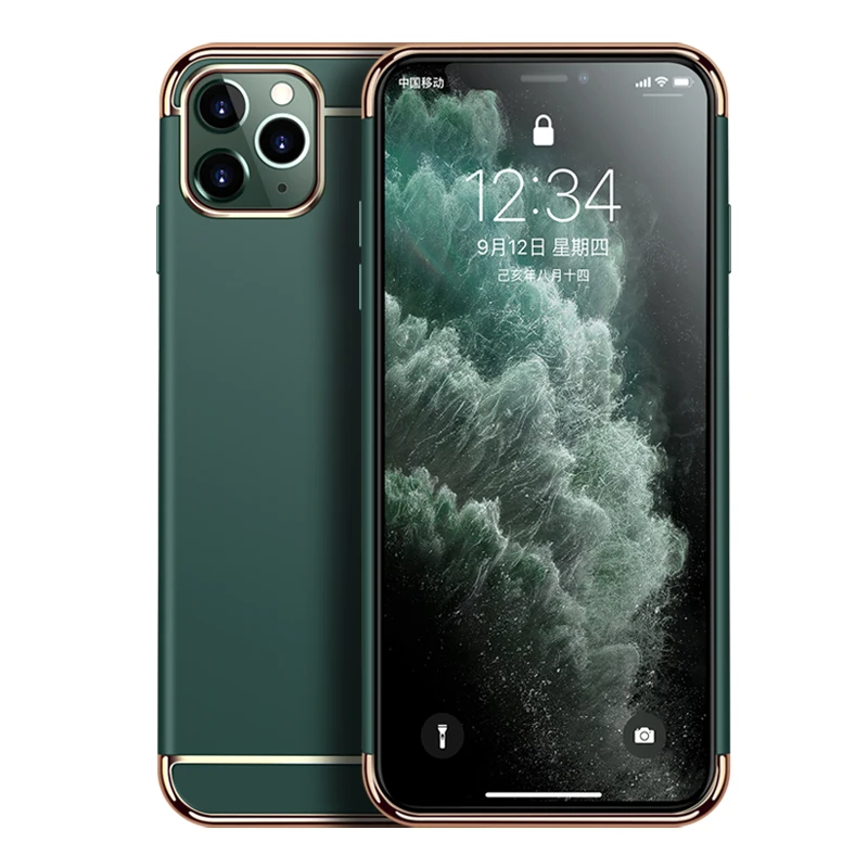 

Luxury 3 in 1 Slim Matte Hard PC Case for iPhone Xr X Xs Max 11 12 Pro iPhone 12 Mini Case for iPhone 7 8 5s 6s Plus Funda Cover