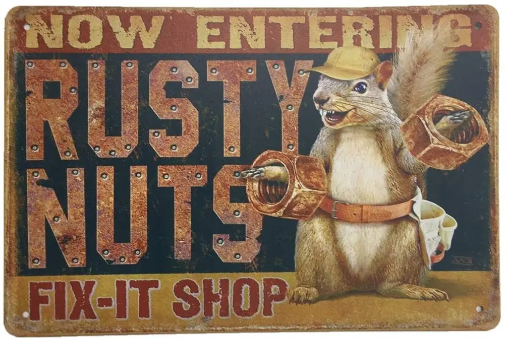 

Metal Vintage Tin Sign Decor-Rustic for Home Bar Pub Movie House Bar Pub Funny Retro Wall Art Sign