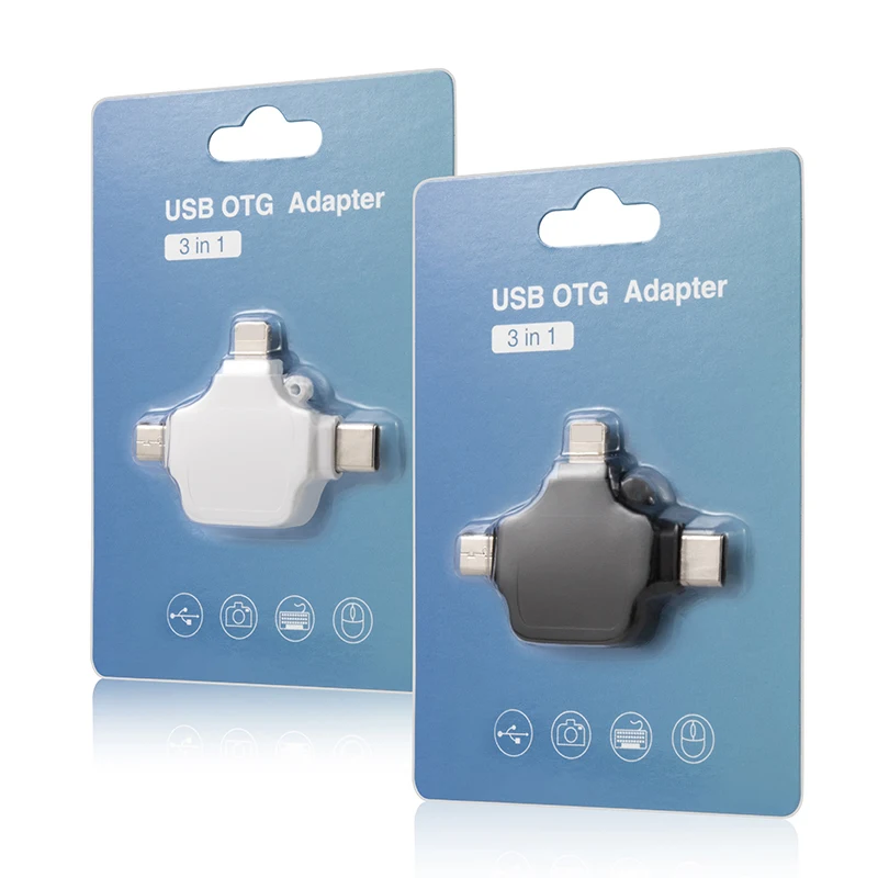 4в1 OTG USB адаптер для iPhone iPad IOS Android Type C 3 0 Micro Все в 1 кардридер подключение U