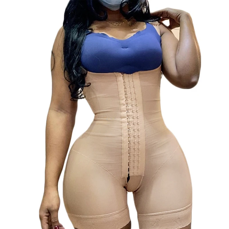 Sculpting Snatched Skims Full Body Shape Wear Open Bust Tummy Control Corrective Underwear For Women Colombian Sheath Fajas