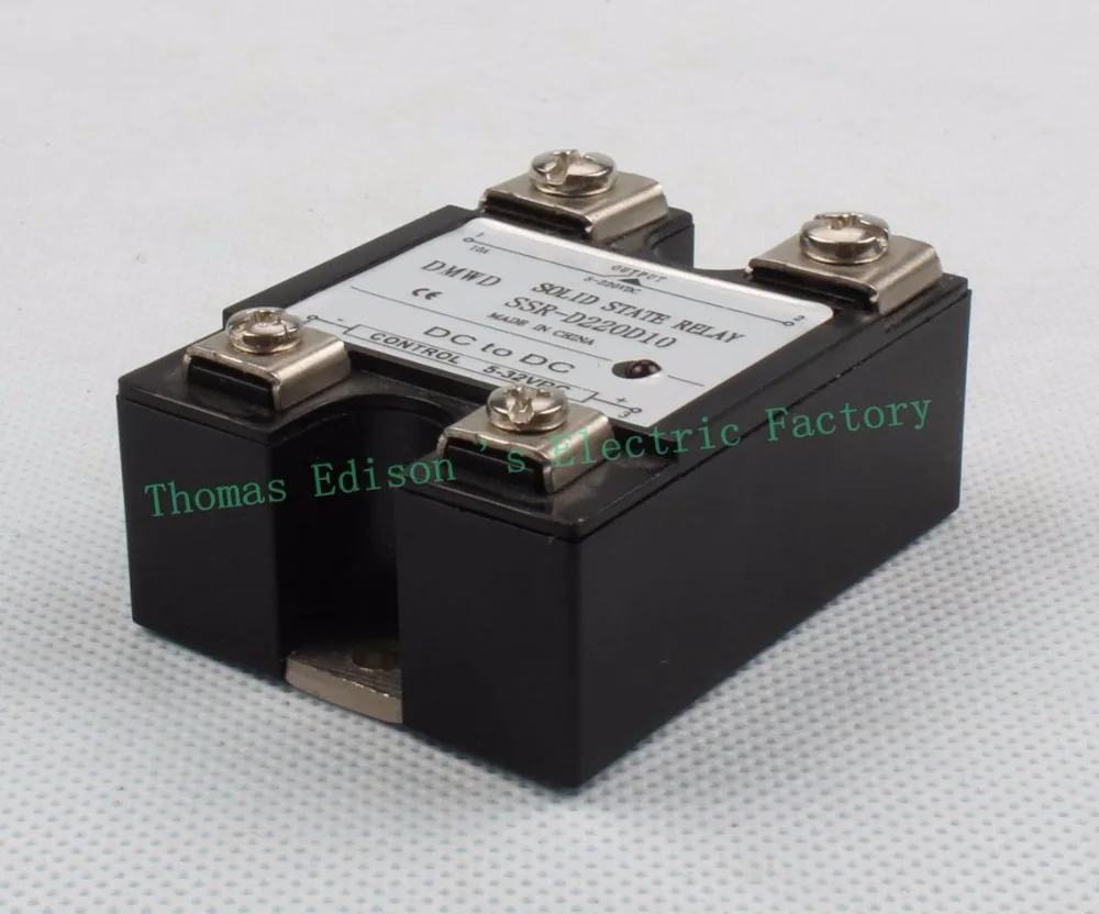 SSR-10DD Входная нагрузка 5-32 В постоянного тока 5-220 SSR 10dd 10A Однофазное твердотельное