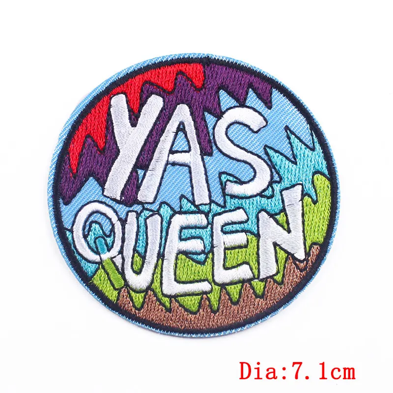 

Prajan Space Patch Round Outdoor Badges Alien Embroiderd Patches for Clothing Thermoadhesive Patches Iron On patches On Clothes