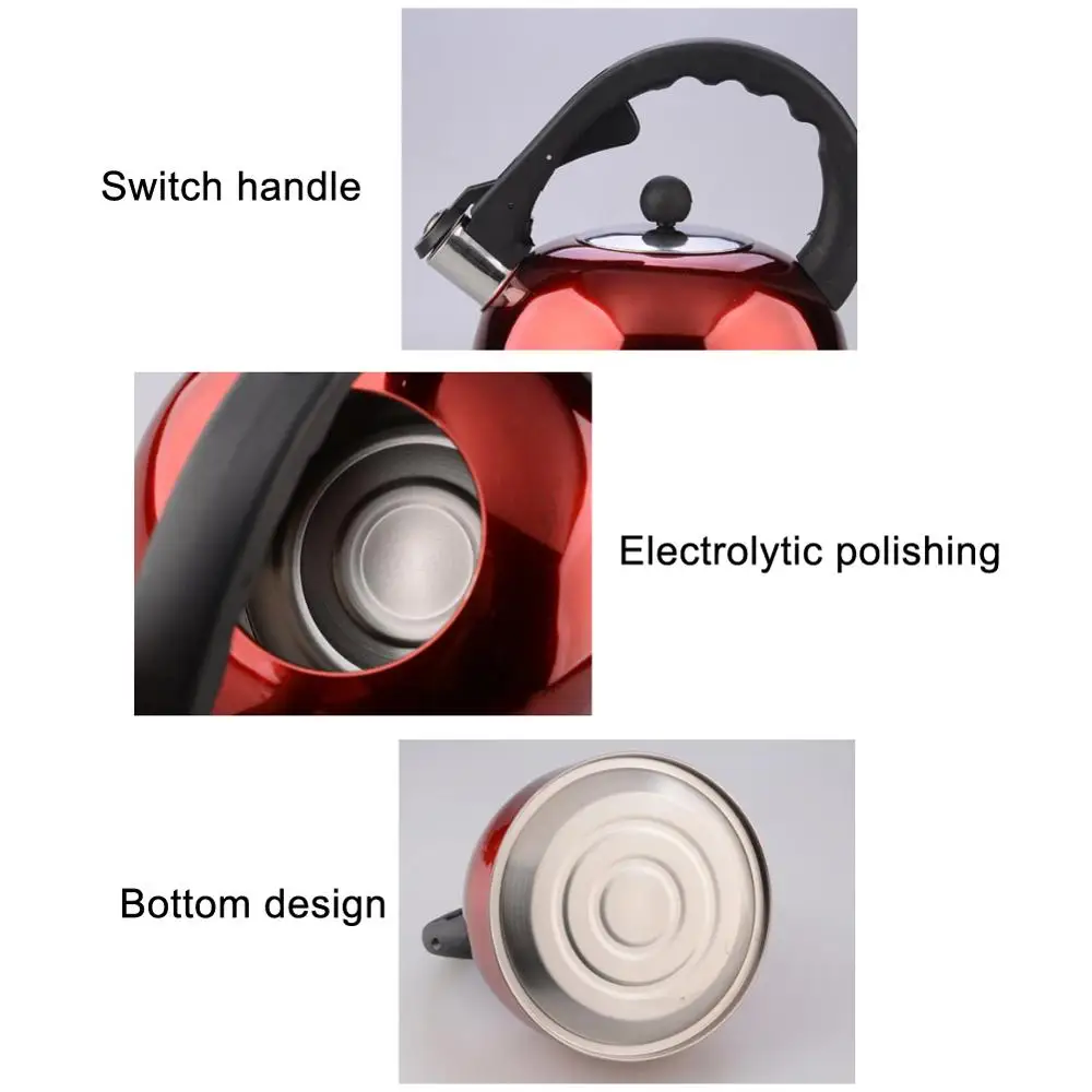 Кухонные гаджеты 3л чайник из нержавеющей стали со свистком чайная Бутылка