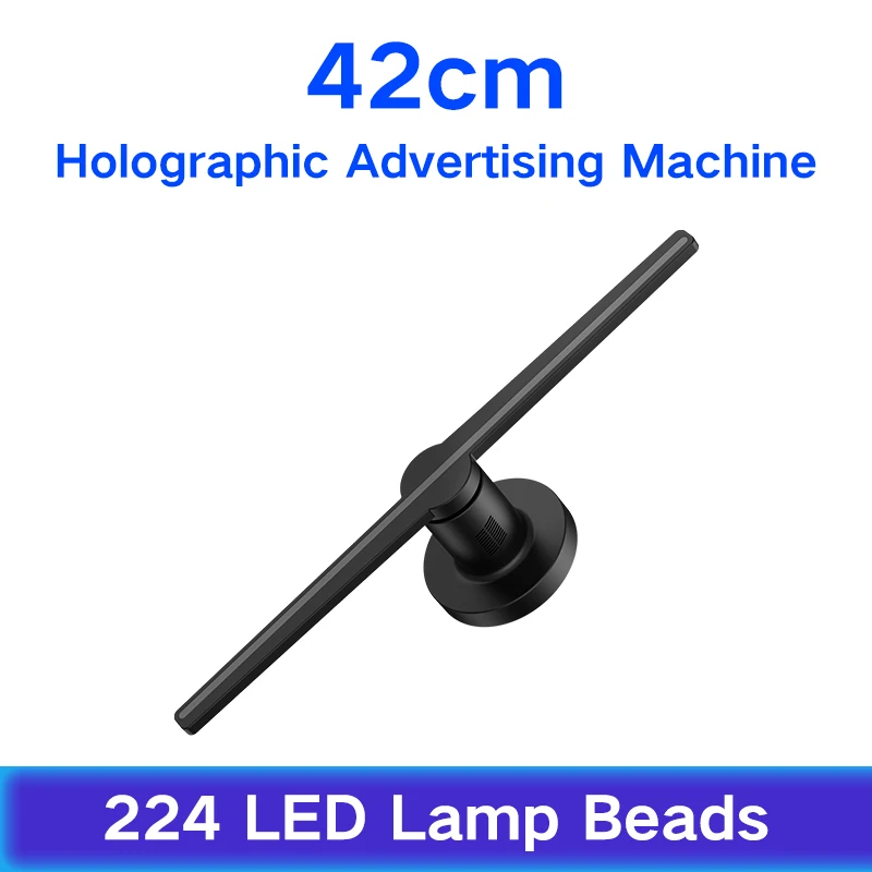 Z1 42cm 224LED 3D Голограмма рекламный дисплей светодиодный вентилятор голографическое изображение 3D светодиодный вентилятор светильник 3d дисплей рекламный логотип светильник украшение - Мощность в ваттах: Z1 42cm 224LED